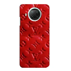 Текстурний Чохол Louis Vuitton для Сяомі Мі 10i (Червоний ЛВ)