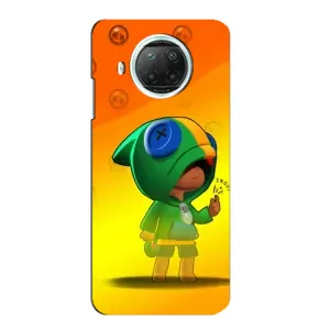 Чехол Бравл Старс для Xiaomi Mi 10i (LEON в кофте)