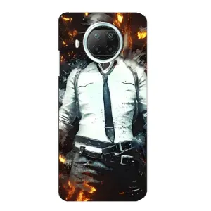 Чохол з картинкою "Герой Pubg" на Xiaomi Mi 10i (Man Пубг)