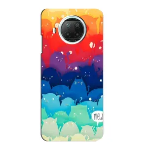 Силиконовый чехол с котиком для Xiaomi Mi 10i (Mew)