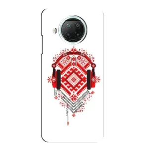 Силиконовый Чехол на Xiaomi Mi 10i с картинкой Вышиванки (Модная вышиванка)