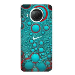 Силиконовый Чехол на Xiaomi Mi 10i с картинкой Nike (Найк зеленый)