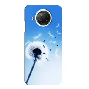 Силіконовий Чохол з кульбабками на Xiaomi Mi 10i (Кульбабка на блакитному)