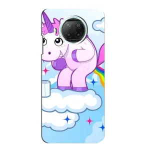 Чехол Unicorn на Xiaomi Mi 10i (Радуга единорожка)