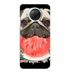 Чехол (ТПУ) Милые собачки для Xiaomi Mi 10i (Смешной Мопс)