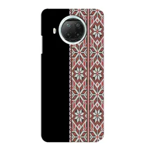 Силиконовый Чехол на Xiaomi Mi 10i с картинкой Вышиванки (Стильная вишиванка)