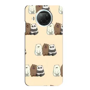 Чехлы с изображением разных животных для Xiaomi Mi 10i (Три медведя)