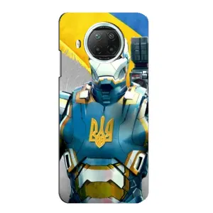 Силиконовый Чехол на Xiaomi Mi 10i (Я-Украина) (Украинский робокоп)