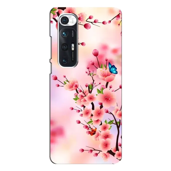 Чехол с рисунком «Бабочки на сакуре» для Xiaomi Mi 10s Чехол с рисунком «Бабочки на сакуре» для Xiaomi Mi 10s