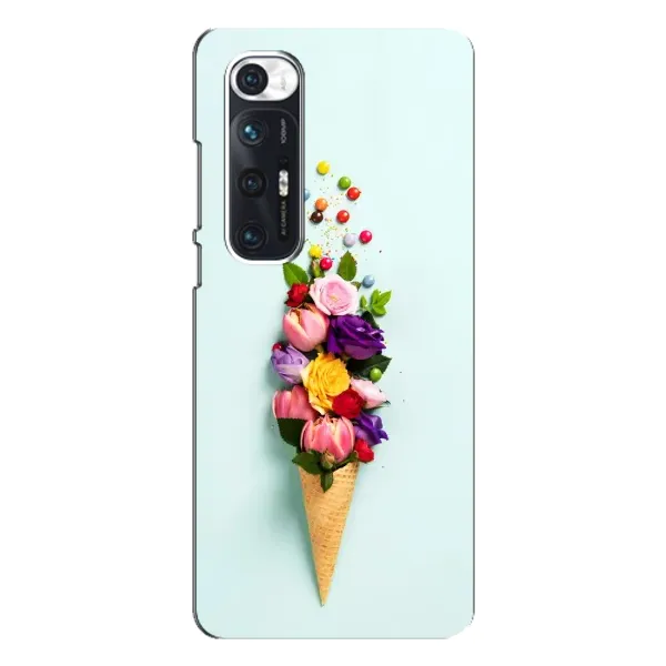 Чехол с рисунком «Цветок-мороженное» для Xiaomi Mi 10s Чехол с рисунком «Цветок-мороженное» для Xiaomi Mi 10s