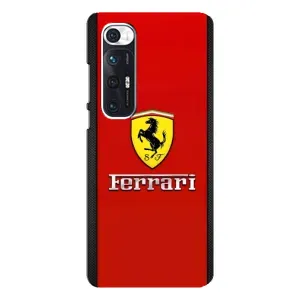Силіконовий бампер з картинкою машини на Xiaomi Mi 10s (Ferrari Logo)