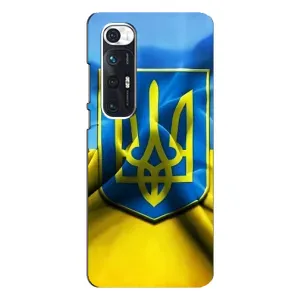 Чехол с картинкой (Патриотический ГЕРБ) на Xiaomi Mi 10s (Герб и Флаг Украины)