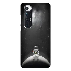 Силиконовый Чехол с принтом "Космонавты" на Xiaomi Mi 10s (Космонавт романтик)