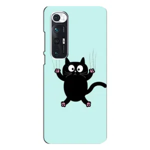 Силіконовий чохол з котиком для Xiaomi Mi 10s (Падаючий кіт)