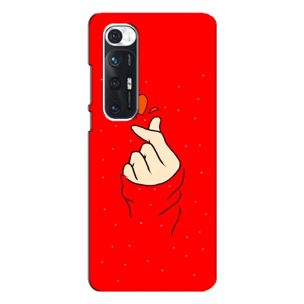 Чехол с рисунком «Сердце на красном» для Xiaomi Mi 10s Чехол с рисунком «Сердце на красном» для Xiaomi Mi 10s