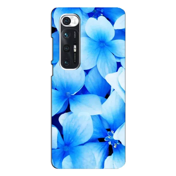 Чехол с рисунком «Синие цветы» для Xiaomi Mi 10s Чехол с рисунком «Синие цветы» для Xiaomi Mi 10s