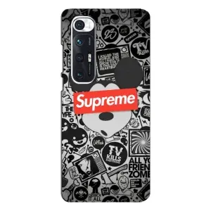 Чехол с Брендами одежды на Сяоми Ми 10с (Supreme Маус)