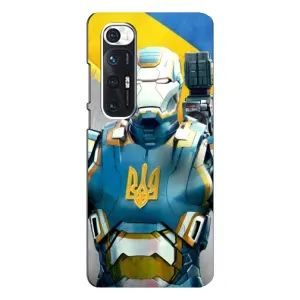 Силиконовый Чехол на Xiaomi Mi 10s (Я-Украина) (Украинский робокоп)
