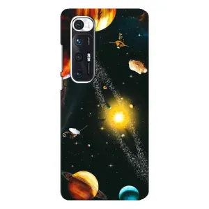Чехол (ТПУ) с планетами на Xiaomi Mi 10s (Вид с космоса)