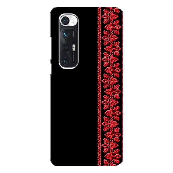Чехол с рисунком «Вышиванка на черном» для Xiaomi Mi 10s Чехол с рисунком «Вышиванка на черном» для Xiaomi Mi 10s