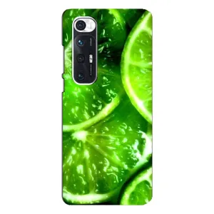 Чехол с изображением вкусной еды для Xiaomi Mi 10s (Яркий ЛАЙМ)