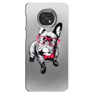 Чехол (ТПУ) Милые собачки для Xiaomi Mi 10t Lite (Бульдог в очках)