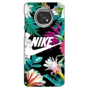 Силиконовый Чехол на Xiaomi Mi 10t Lite с картинкой Nike (Цветочный Nike)