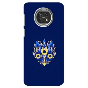 Чохол з картинкою (Патріотичний ГЕРБ) на Xiaomi Mi 10t Lite (Герб в квітах)