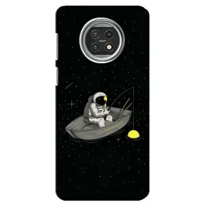 Силиконовый Чехол с принтом "Космонавты" на Xiaomi Mi 10t Lite (Космонавт на рыбалке)