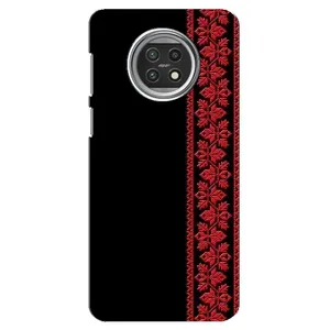 Силиконовый Чехол на Xiaomi Mi 10t Lite (Красная Вышиванка)