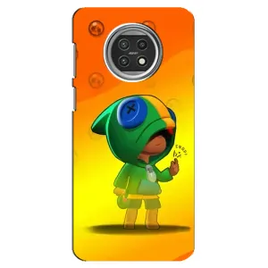 Чехол Бравл Старс для Xiaomi Mi 10t Lite (LEON в кофте)