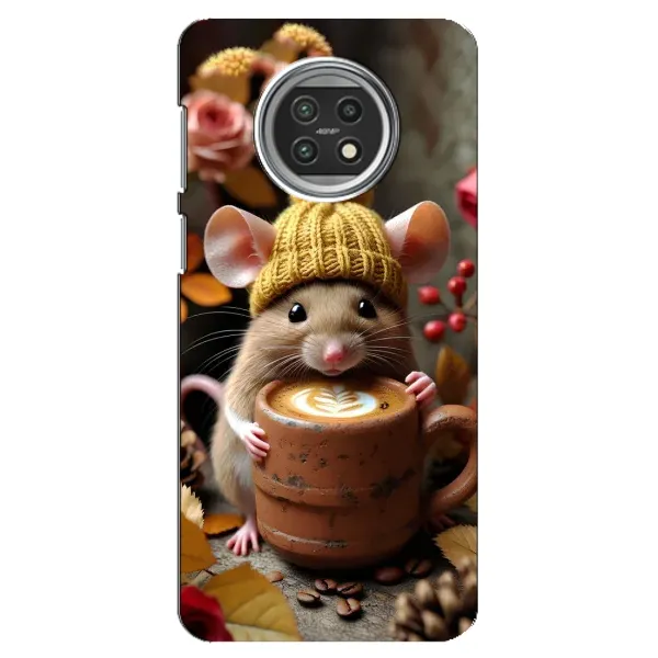 Чехол с рисунком «Мышка с кофе» для Xiaomi Mi 10t Lite Чехол с рисунком «Мышка с кофе» для Xiaomi Mi 10t Lite