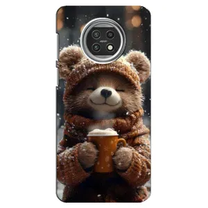 Печатный чехол «Зверята с кофе» для Xiaomi Mi 10t Lite (Медвежонок с кофе)