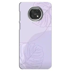 Чехол цветочный дизайн для Xiaomi Mi 10t Lite (Монстера фиолетовая)