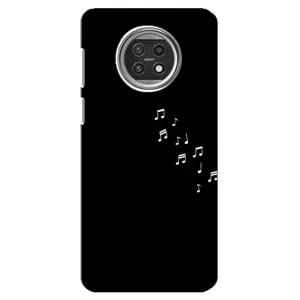 Чехол с картинками на черном фоне для Xiaomi Mi 10t Lite (Ноты)