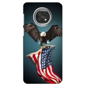 Чехол Флаг USA для Xiaomi Mi 10t Lite (Орел и флаг)