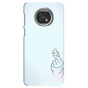 Чехлы (Знак сердечка) на Xiaomi Mi 10t Lite (Сердце на голубом)