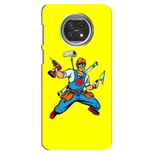 Силиконовый бампер (Работники) на Xiaomi Mi 10t Lite (Строитель)