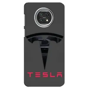 Силіконовий бампер з картинкою машини на Xiaomi Mi 10t Lite (Logo TESLA)