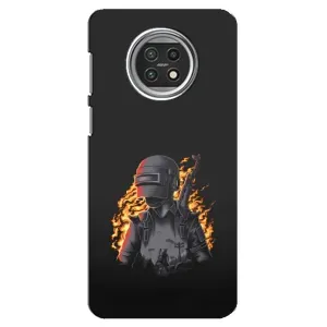 Чохол з картинкою "Герой Pubg" на Xiaomi Mi 10t Lite (В полум'ї)