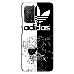 Чехол в стиле "Адидас" для Сяоми Ми 10Т Про (Adidas шнурки)