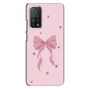 Чохол банти для Xiaomi Mi 10T Pro (Бант на рожевому)