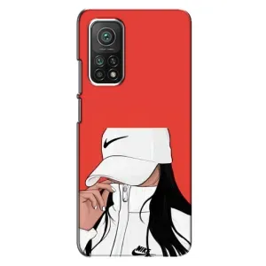 Силіконовый Чохол на Xiaomi Mi 10T Pro з картинкой Модных девушек (Дівчина Nike)