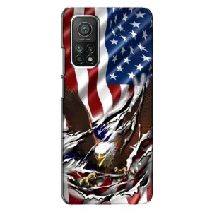 Чехол Флаг USA для Xiaomi Mi 10T Pro (Флаг USA)