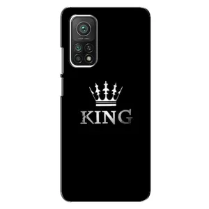 Чехол (Корона на чёрном фоне) для Сяоми Ми 10Т Про (KING)