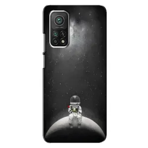Силиконовый Чехол с принтом "Космонавты" на Xiaomi Mi 10T Pro (Космонавт романтик)