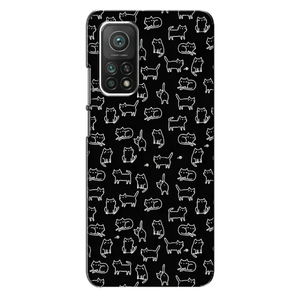 Чехол с рисунком «Котики на черном» для Xiaomi Mi 10T Pro Чехол с рисунком «Котики на черном» для Xiaomi Mi 10T Pro