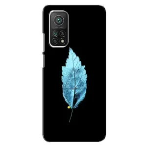 Чохол з картинками на чорному фоні для Xiaomi Mi 10T Pro (Листя)