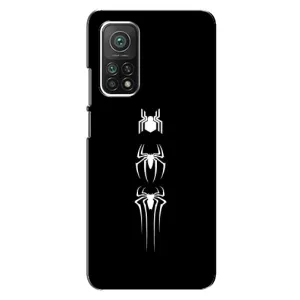 Чехол Супергерой Человека Паука на Xiaomi Mi 10T Pro (Лого паука)