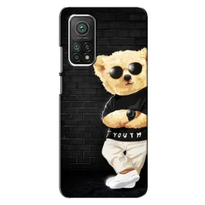 Чехлы Мишка Тедди для Сяоми Ми 10Т Про (Мишка в очках)